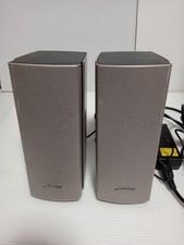 Bose Companion 20 Multimedia Speaker System Silver Working Used with adapter
