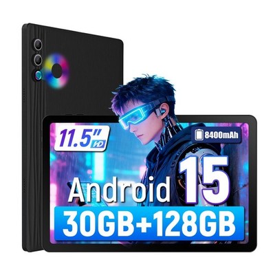 11,5 Zoll 30GB RAM 128GB ROM 2K-Display 8400mAh Octa-Core Tablet Android 15  LCD