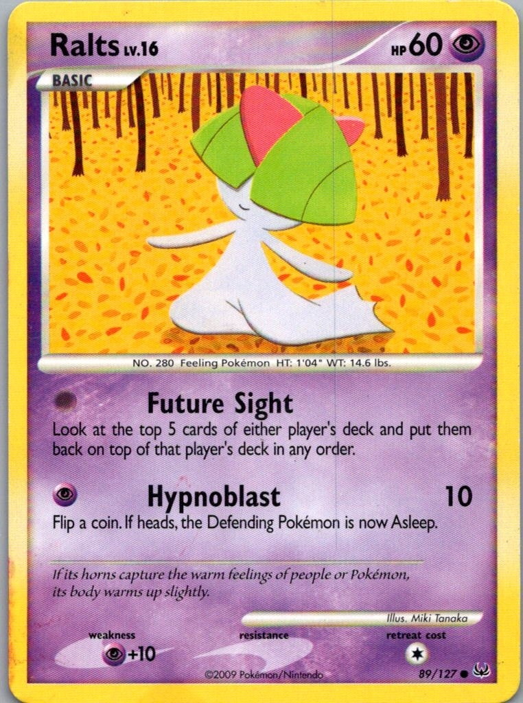 Pokemon TCG Ralts 89/127 Platinum MP