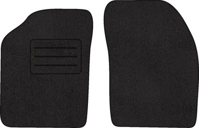 Fußmatten Velours Autoteppich passend für NISSAN SUNNY B15 vorne schwarz