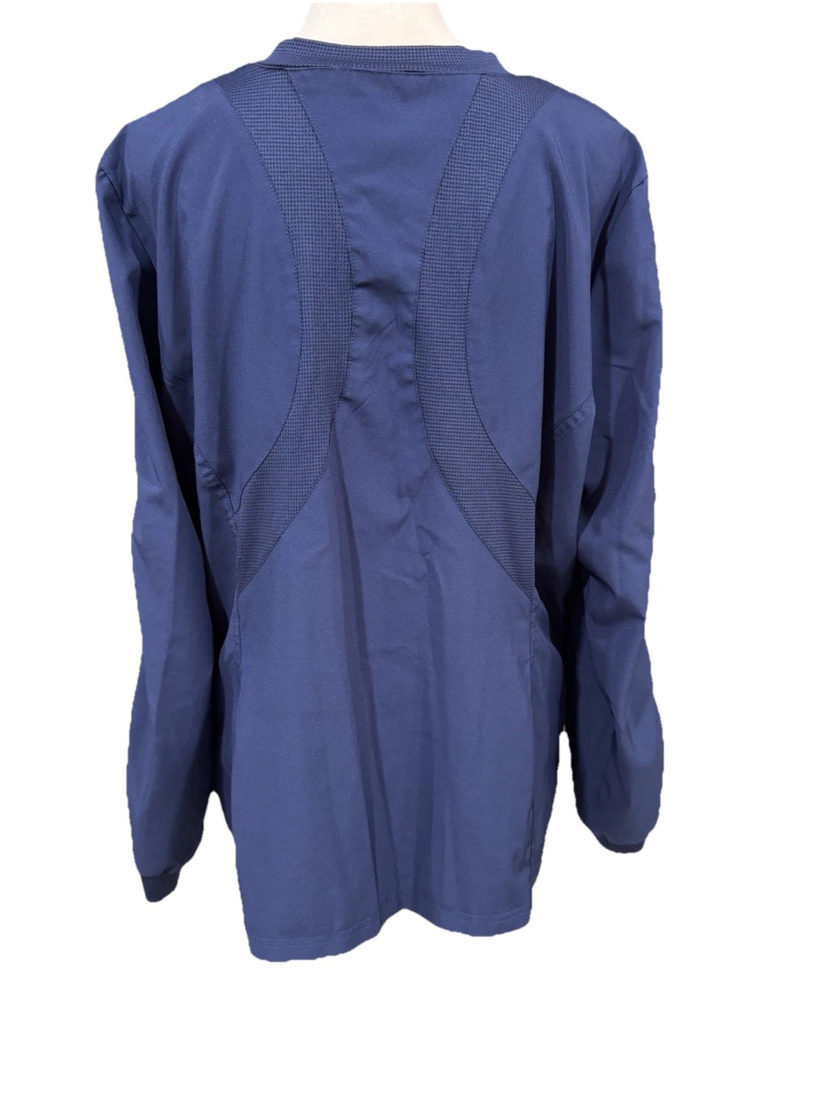 White Cross Scrub Jacket  Pockets