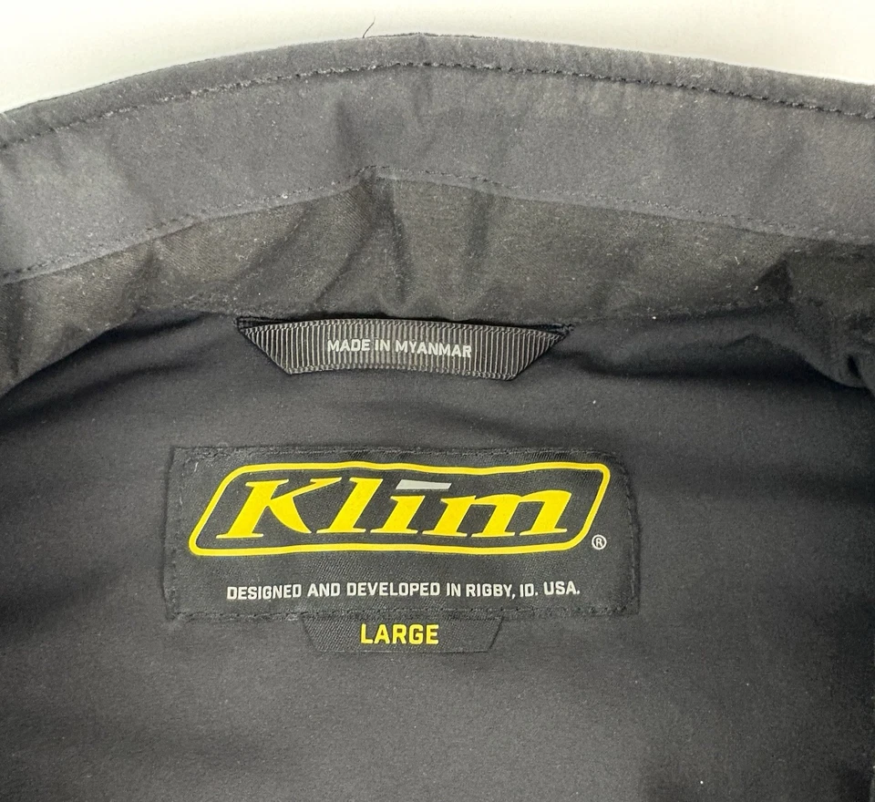 Chaqueta de aleación Klim Override para hombre L negra gris amarilla aislada capa media Foto 4 de 4