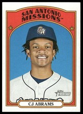CJ Abrams 2021 Topps Heritage Minor League #208 San Antonio Missions