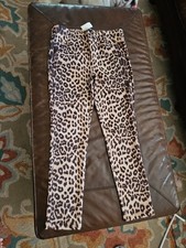 Women's Leopard Print Dress Pants size Large