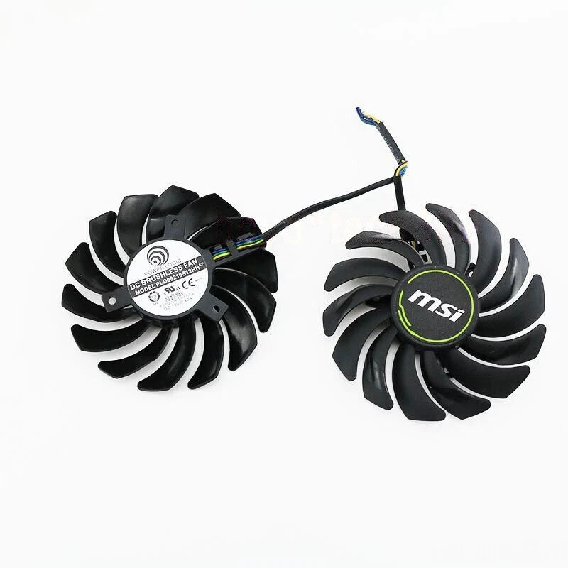 PLD09210S12HH Fan Set For MSI GeForceGTX1660 1660Ti SUPER VENTUS XS GPU Cooler - Image 2 of 4