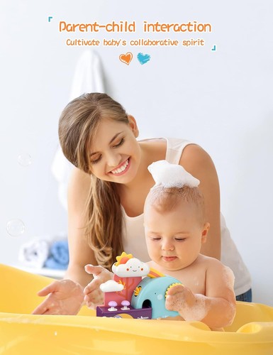 Bath Time Fun Splash Toys for 1, 2, 3+ Year Old Boys Girls Toddlers
