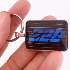 Vintage 1980's Chevy Camaro Z28 Blue Grille Emblem Logo Keychain 2nd Generation