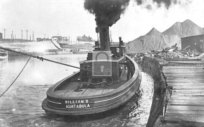 Tugboat William D Ashtabula Ohio OH - Reprint
