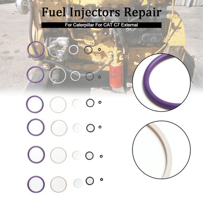 6PCS Fuel Injectors Seal O-Ring Kit Für Caterpillar C7 Für CAT C7 Internal,