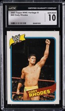 2007 TOPPS WWE HERITAGE III #40 CODY RHODES CGC 10 GEM MINT