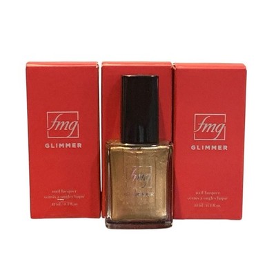 3 Pack of AVON FMG Golden Galaxy Glimmer Nail Lacquer High Shine Polish 0.4 floz