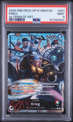 Krieg (Alternate Art) graded PSA 9 for sale on eBay