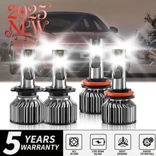 For Hyundai Sonata 2011 2012 Combo LED Headlights High Low Bulbs Beam Kit 6500K