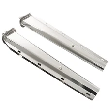 For Semi Truck 30" Straight Mud Flap Hanger Stainless Steel 1 1/8 Bolt Tapered