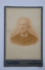 CABINET CARD OF A VICTORIAN MAN, BY ZAMBRA (OF NEGRETTI & ZAMBRA?)