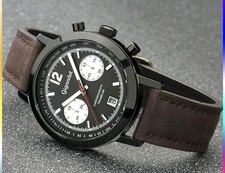 Gigandet Men Analog Japanese Quartz Watch with Leather Strap 3VNAG10/03 (SEALED)
