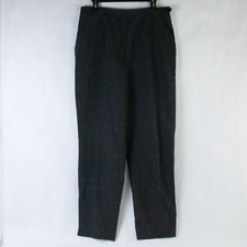 Vintage David N High Waist Gray Tapered Pants Size 14 Polyester Blend