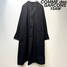 COMME des GARCONS Jacket Rare Beautiful 2015 Made A Line Round Button No Collar