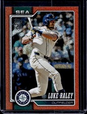 2026 Topps Luke Raley Orange Sandglitter #/25 Mariners