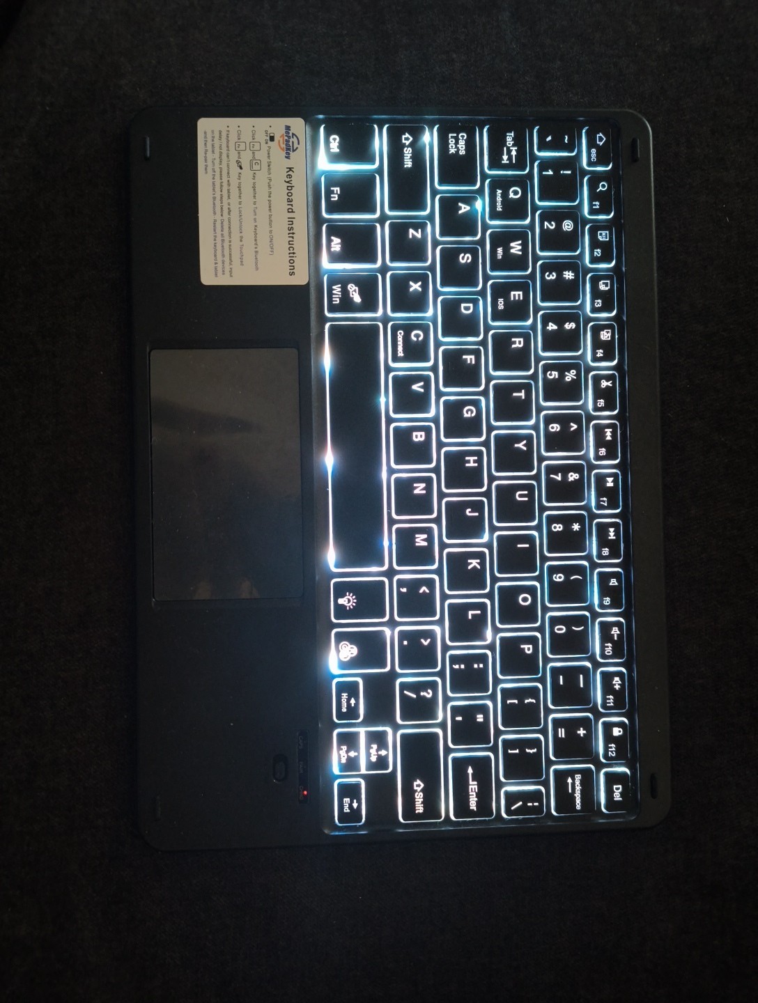 MePadKey Trackpad Keyboard Bluetooth/Keyboard Only No Case