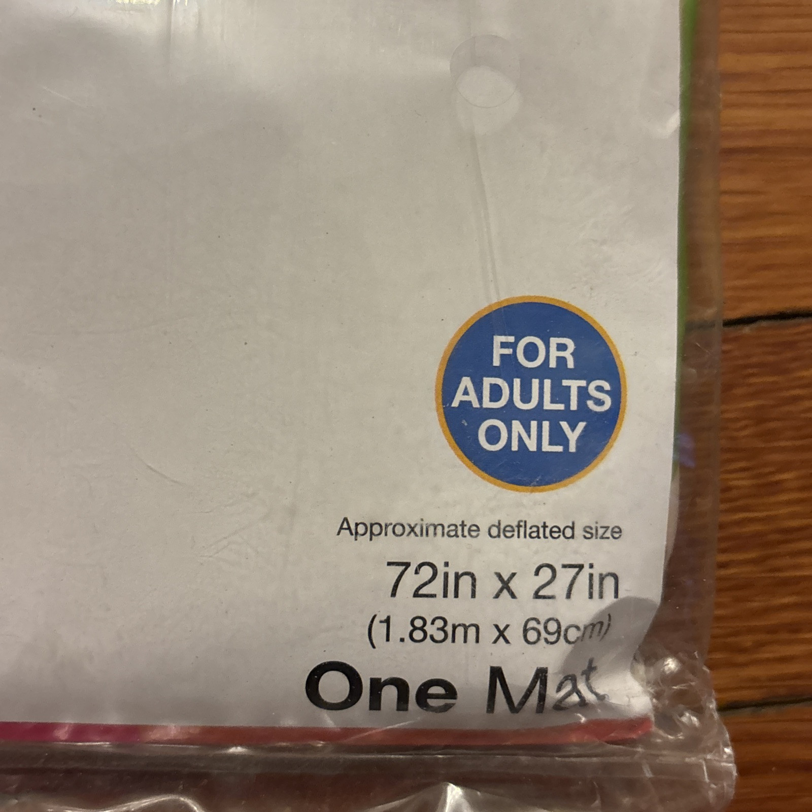 Intex 72”x27” Pool Mat Float Swimming Inflatable Fashion Flower Orange Adult New