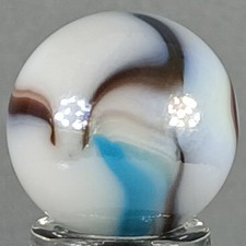 Vicor White Tiger Marble .61 Inches Near-Mint Condition Combined Shipping