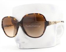 Coach Sunglasses Dark Brown Tortoise on Gold HC 8303B 512074 with Case