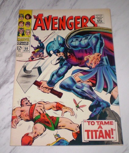 Avengers #50 NM/MT 9.8 OW/W pages 1968 Zeus, Typhon, Ares #kellyssuperheroes
