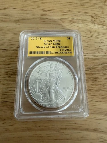 2012-S PCGS MS70 Struck At San Francisco Gold Label 1 Of 2012