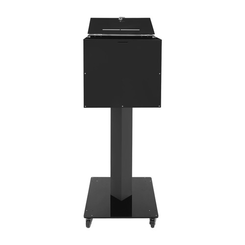 Floor Standing Donation Box with Wheels Suggestion Box with Lock and Key - Picture 5 of 9