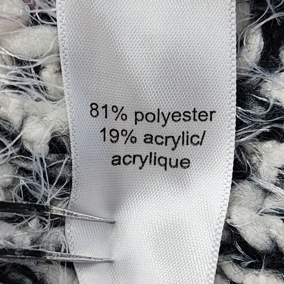 Maurices Sweater Womens XXL Gray Stripe Cozy Eyelash Knit Open Front Cardigan - Image 4 of 4