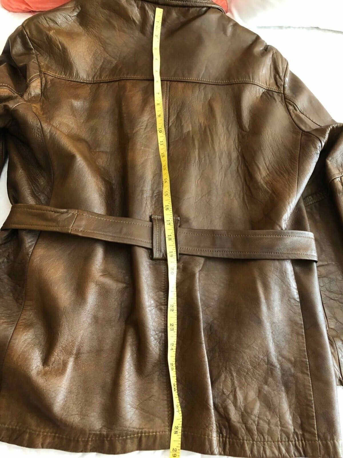 Mens Vintage COOPER Leather Jacket Size 42 Faux F… - image 11