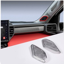 Cubierta de altavoz de bocina de pilar A frontal de acero inoxidable para Toyota Tundra 2022-2023