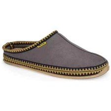 Deer Stags Wherever Men Slip On Mule Slippers COLOR GREY SIZE 8M NIB