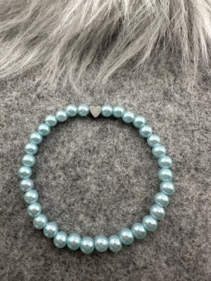 Perlenarmband Miracle Beads Effekt Magic Pearls Schmuck Herz Charm Dame Geschenk