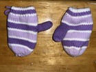 TCP Purple Lavender Striped Mittens Fleece Lined 18-24m 24 M — photo 2