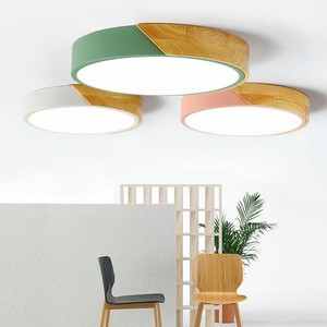 Modern Minimalist Led Lighting Drum Shaped Flush Mount Ceiling