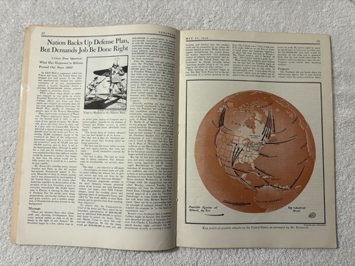NEWSWEEK MAGAZINE 1940 May 27 German Blitzkrieg; National Defense Preparations - Bild 12 von 18