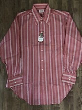 Vintage 60  s McGregor Shirt XL 17-17 1/2 SCOTSET Permanent Press Striped NOS