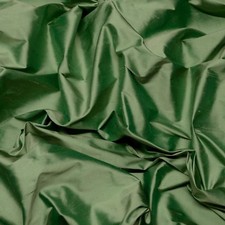 Tela Shantung 100 % seda verde apio iridiscente, 54" de ancho, por yarda (SF-5051)