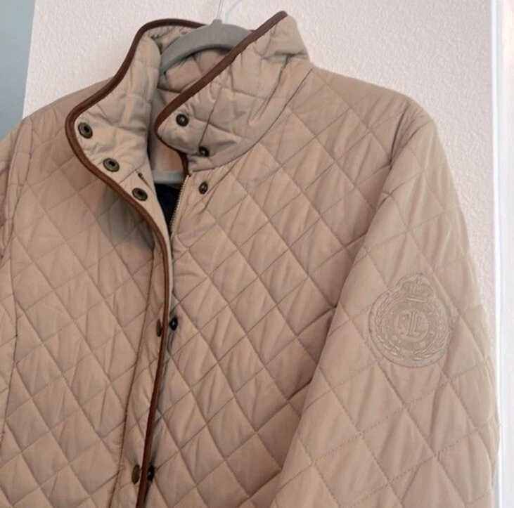 Cream quilted shop jacket