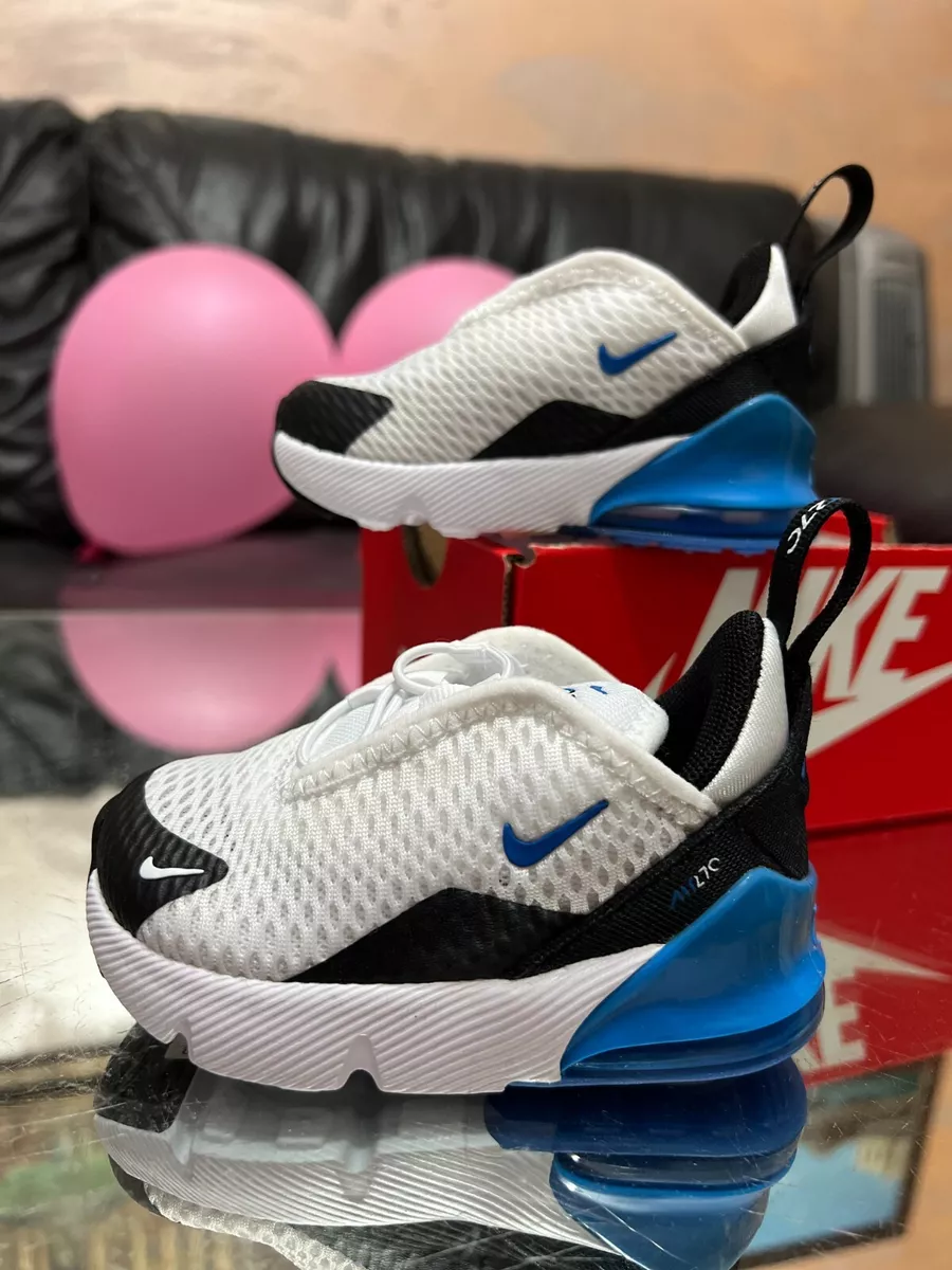 Nike Air Max 270 TD White Signal Blue DD1646 106 Baby Shoes Size