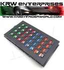 1982 PONTIAC FIREBIRD KNIGHT RIDER KITT KARR LOWER CONSOLE CODING SPACEMAT KRW