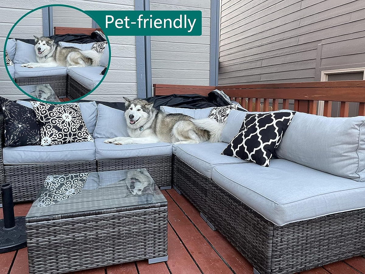 Patio Cushion Covers 24x24 Outdoor Cushion Covers for Patio