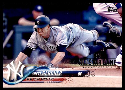 2018 Topps - Brett Gardner #204 Yankees All Star Game Stamp SP