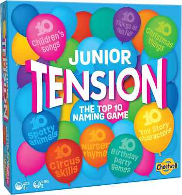Cheatwell Spiele - Tension Junior - Die Top 10 Namensspiel - Party Brettspiel für