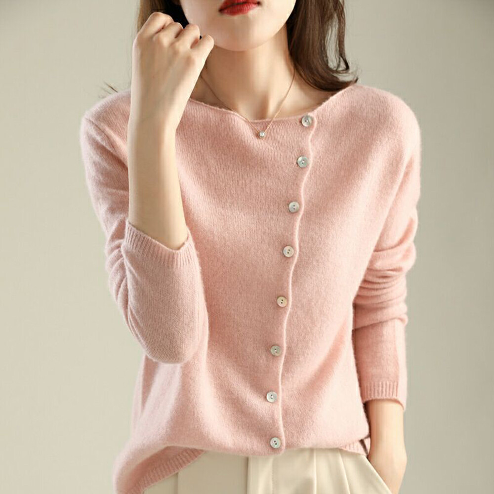 Korean Women Knit Casual Spring Fall Thin Cardigan Sweater Top Shirt Coat Blouse