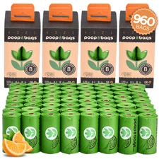 The Original Poop Bags® Orange Scented Countdown Rolls® Dog Waste Bags, 960ct