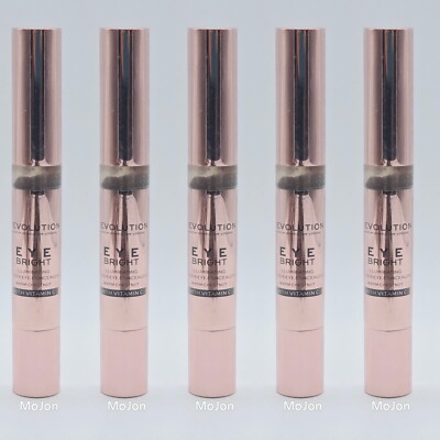 Lot Of 5 Makeup Revolution Eye Bright Under Eye Concealer - Warm Chestnut Sealed