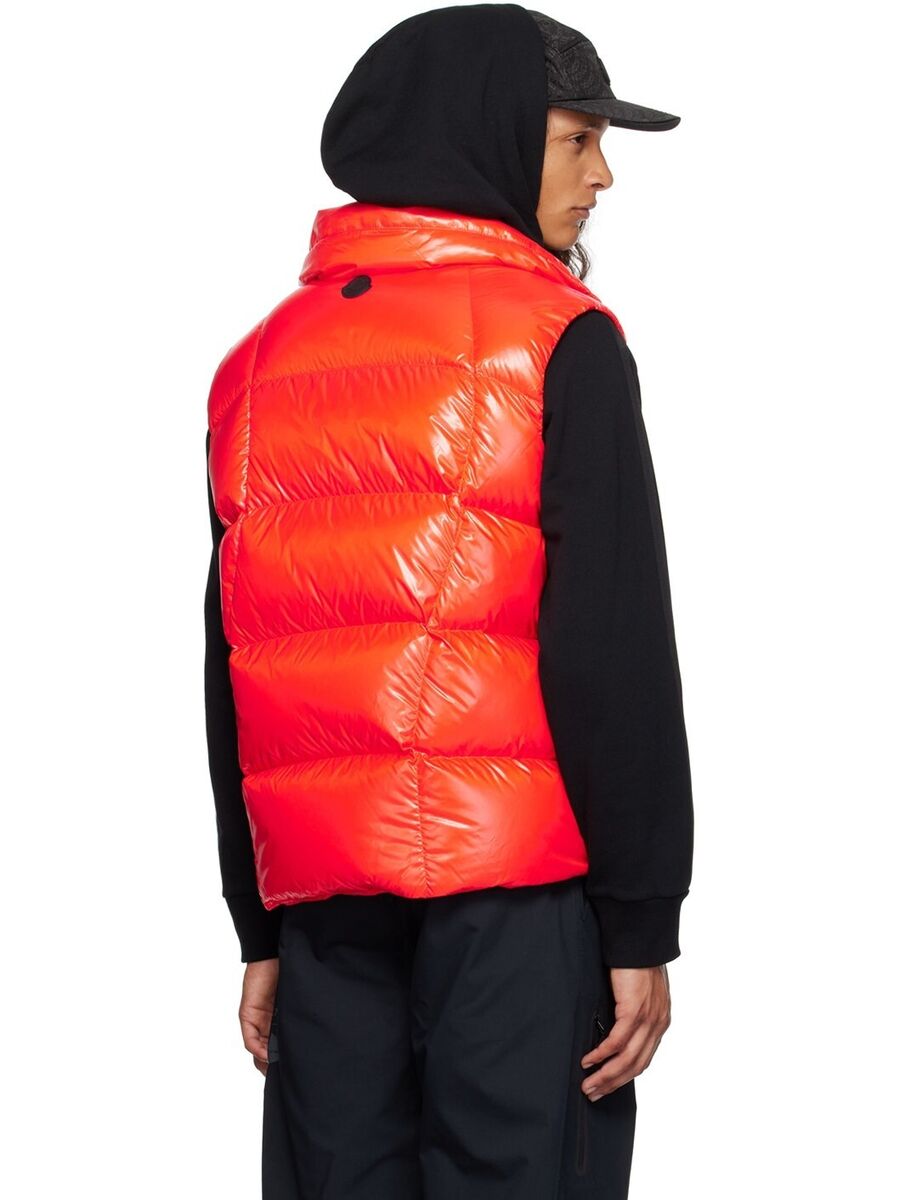 Moncler x Adidas Bozon Down Vest Men's 2/ M Orange Snap Moncler x Adidas Bozon Down Vest Men's 2/ M Orange Snap